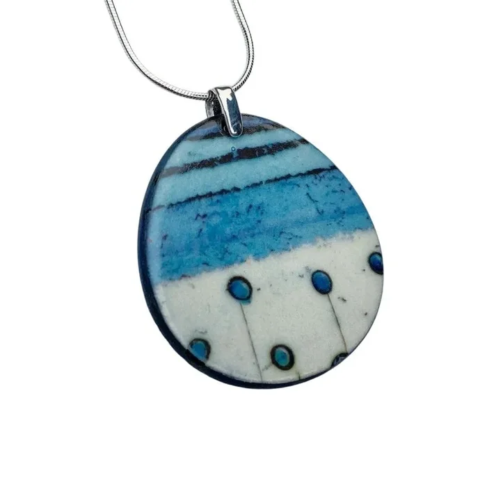 Brook Oval Porcelain Pendant Necklace