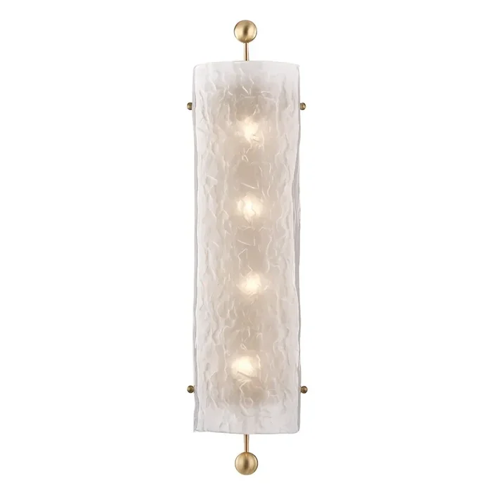 Broome Wall Sconce In Aged Brass Color