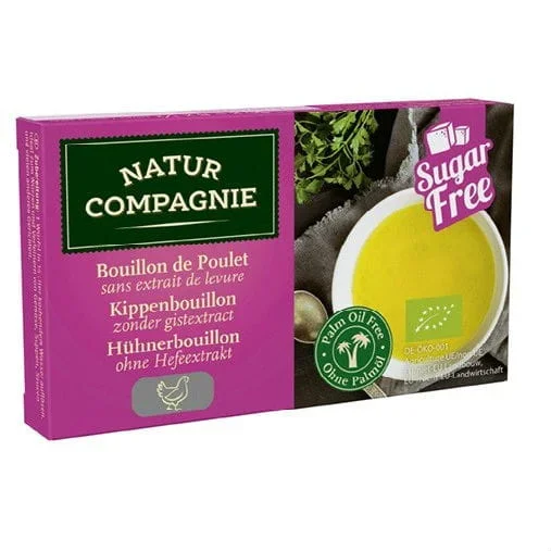 Brühe – Geflügelwürfel ohne Zuckerzusatz und Hefe BIO 80 g – NATUR COMPAGNIE