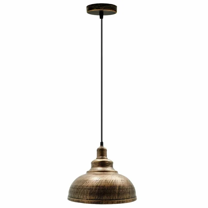 Brushed Copper Modern Industrial Dome Shade Lighting Pendants~1868
