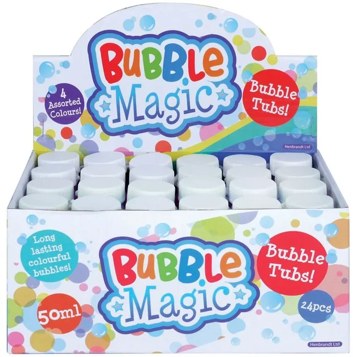 Bubble Magic Tubs With Wands – Case of 24