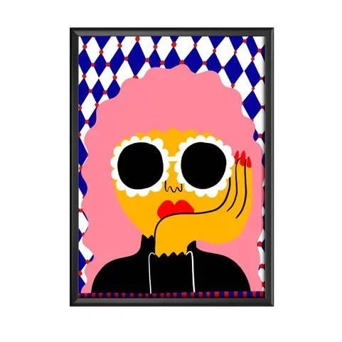 Bubblegum Lady Print