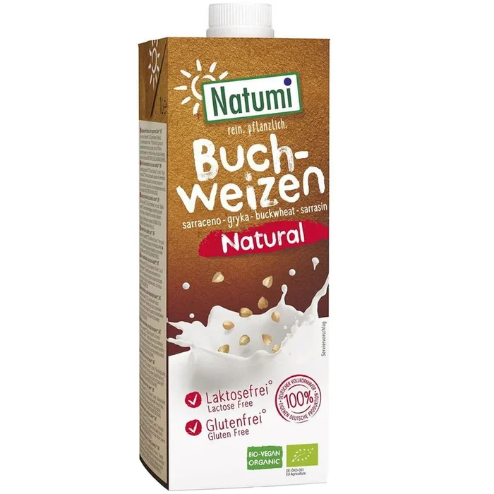 Buchweizengetränk ohne Zuckerzusatz glutenfrei BIO 1000 ml – NATUMI