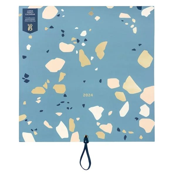 Busy B 2024 Terrazzo Large Family Calendar