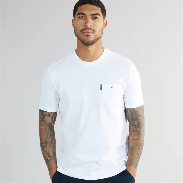 Buy Ben Sherman Mens Signature Pocket T-Shirt White