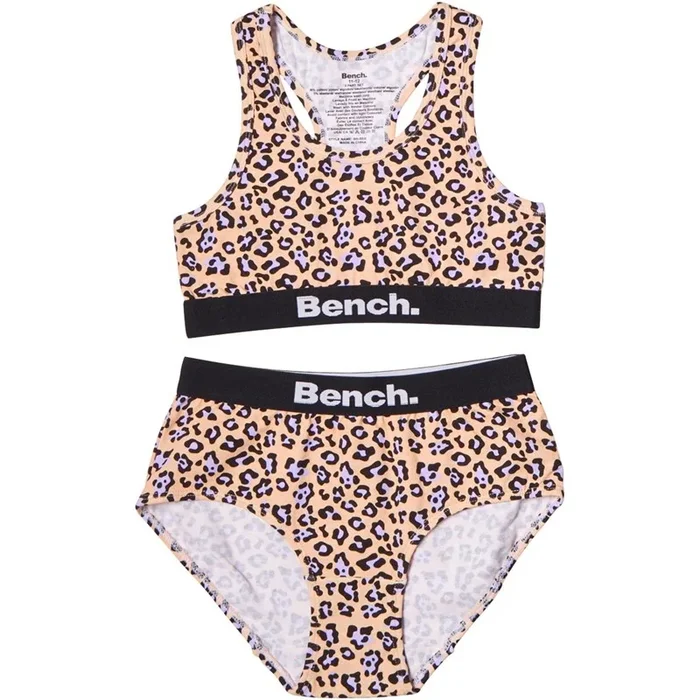 Buy Bench Girls Crop Top And Briefs Set Peach/Camo