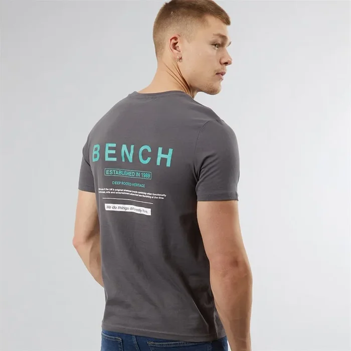 Buy Bench Mens Avelon T-Shirt Dark Grey