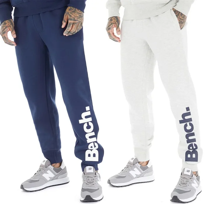 Buy Bench Mens Halen Two Pack Joggers Navy/Ecru Marl