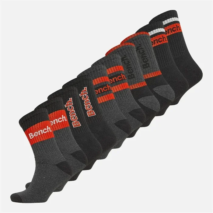 Buy Bench Mens Netzerten Ten Pack Crew Socks Assorted