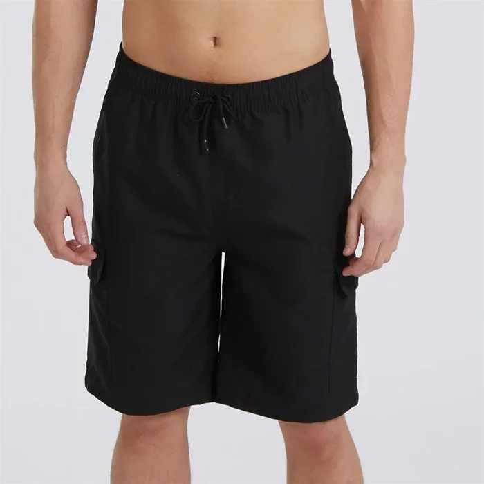 Buy Bench Mens Shallis Cargo Swim Shorts Black