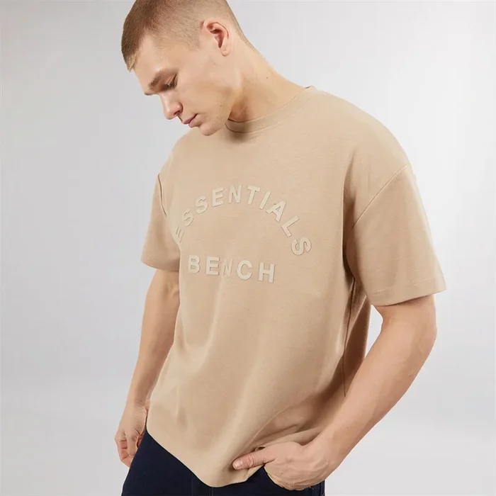 Buy Bench Mens Traxon Oversized T-Shirt Stone