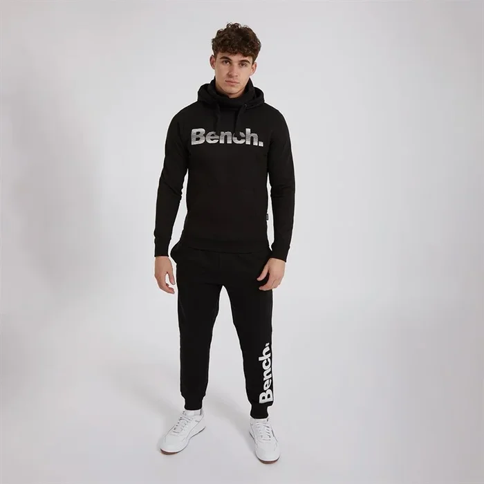 Buy Bench Mens Woosh Snood Neck Hoodie Black