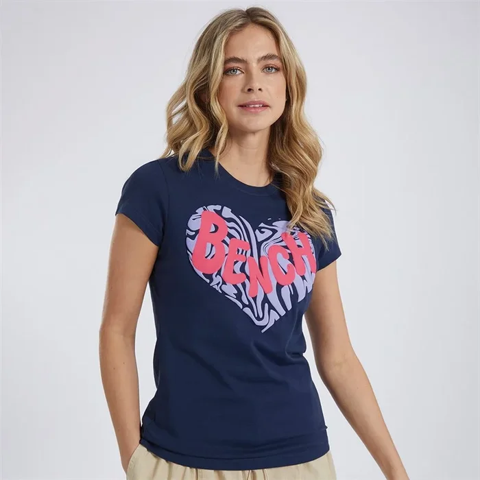 Buy Bench Womens Eulalie T-Shirt Navy