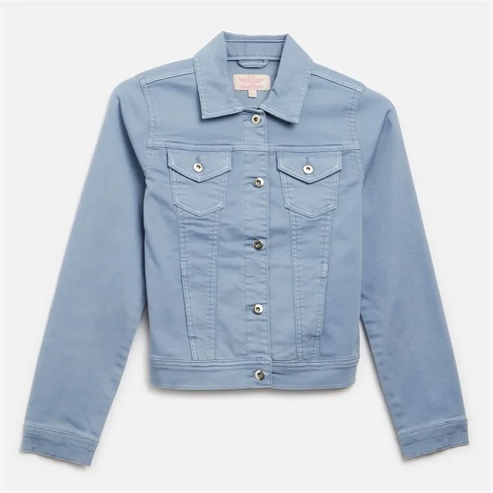 Buy Board Angels Girls Denim Jacket Sky Blue