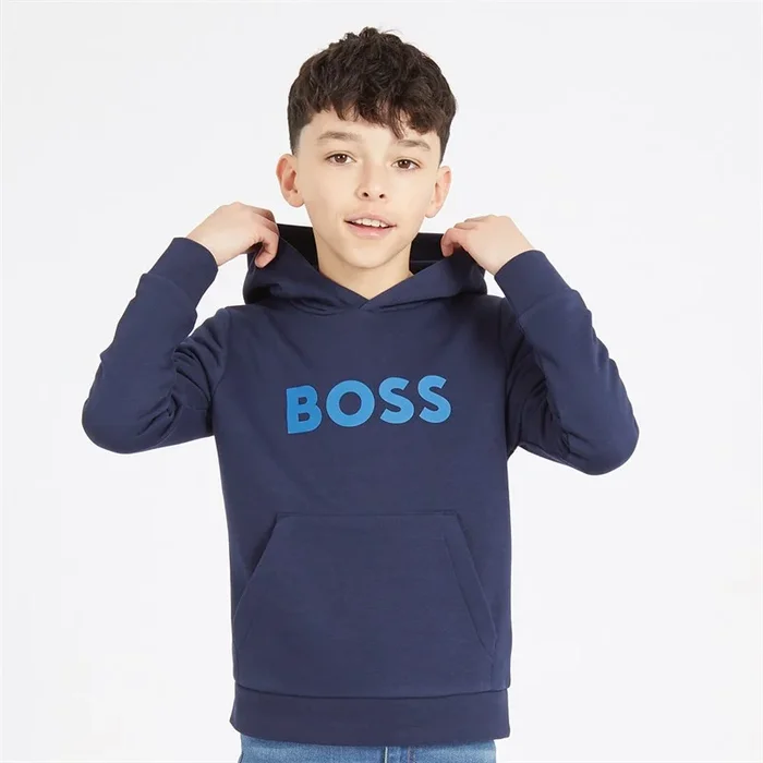 Buy BOSS Boys Hoodie Navy