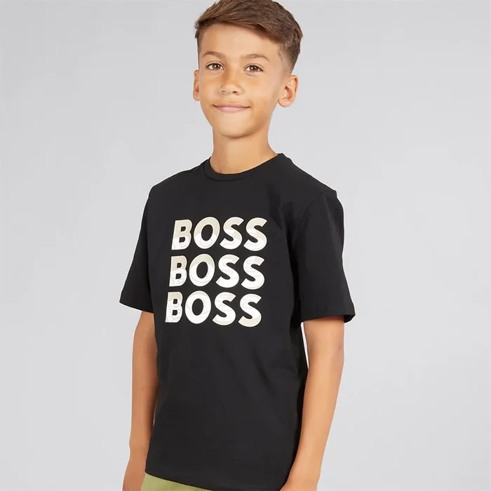Buy BOSS Boys T-Shirt Black