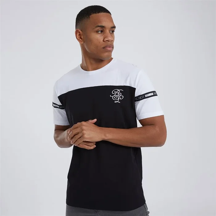 Buy Brave Soul Mens Collective T-Shirt Optic White/Jet Black
