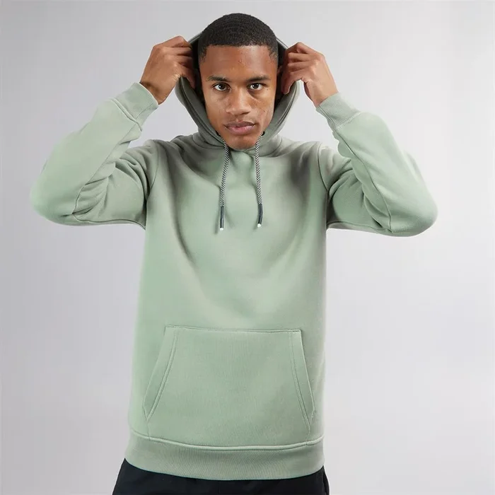 Buy Brave Soul Mens Zoid Hoodie Minral Green