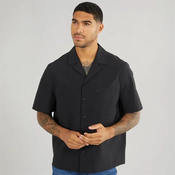 Buy Calvin Klein Mens Short Sleeve Shirt PVH Black