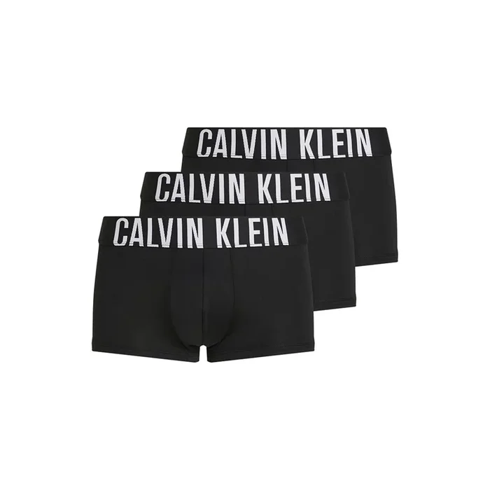 Buy Calvin Klein Mens Three Pack Low Rise Trunks Carnival Black/White/Misty Grey Lgs