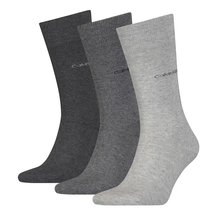 Buy Calvin Klein Mens Three Pack Socks Grey Combo