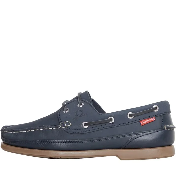 Buy Chatham Marine Mens Portage Deck Shoes Nubuck Navy/Dark Navy