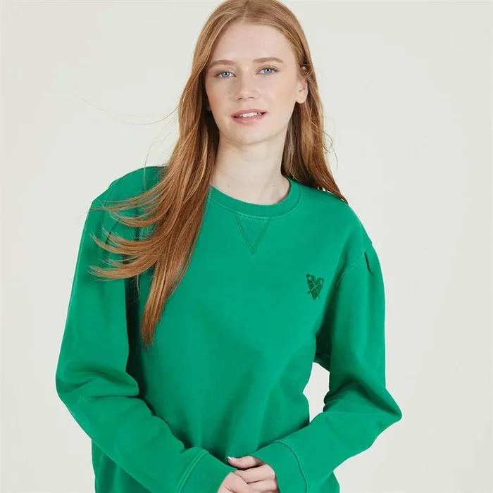 Buy Crew Clothing Womens Pigment Dye Sweatshirt Pine Green