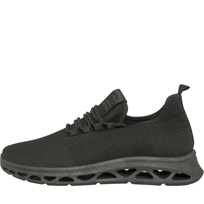 Buy Crosshatch Trebed Trainers Black Mono