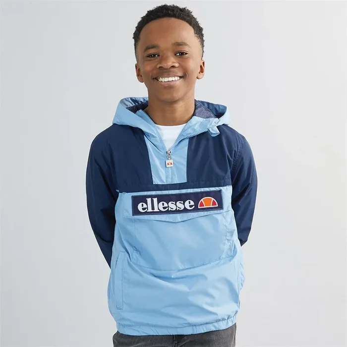 Buy Ellesse Junior Boys Haria Hooded 1/2 Zip Jacket Navy