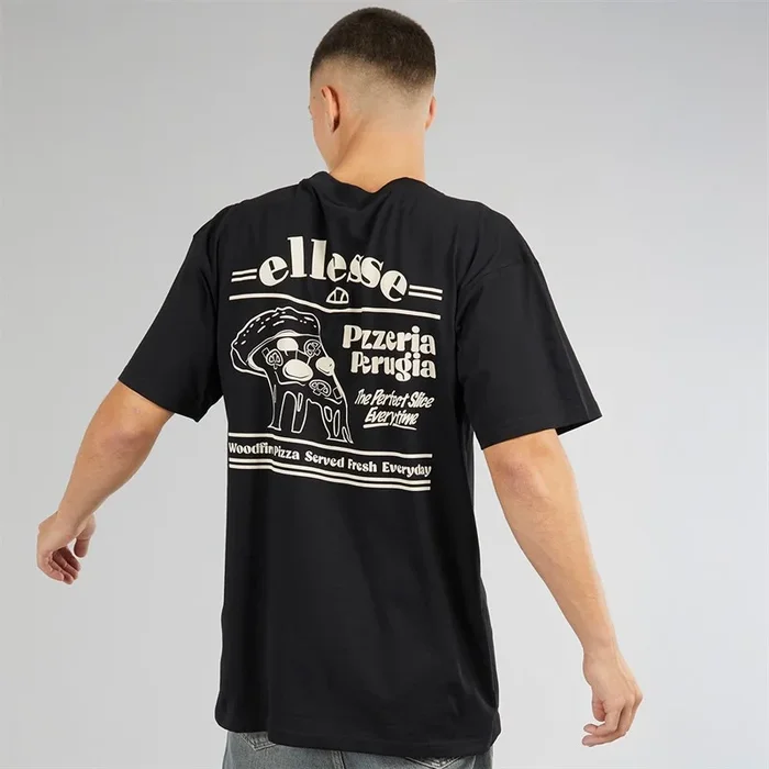 Buy Ellesse Mens Canoci Graphic T-Shirt Black