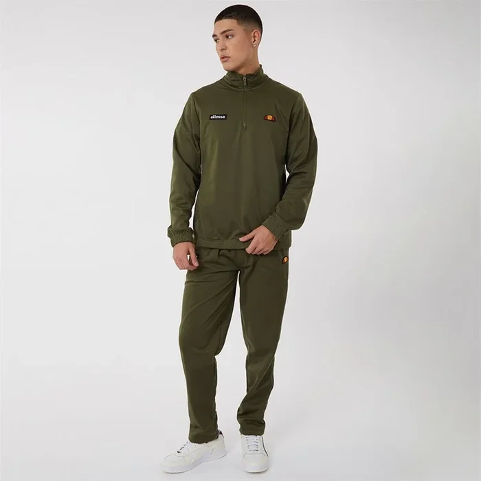 Buy Ellesse Mens Ferrari Poly Tracksuit Khaki