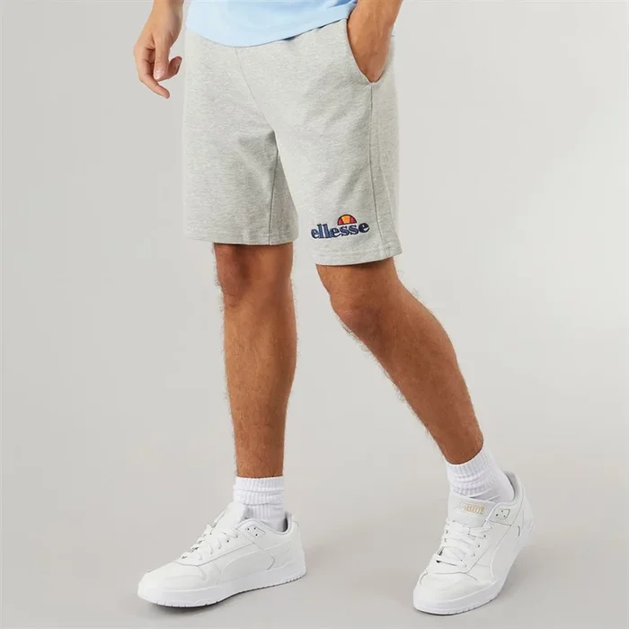 Buy Ellesse Mens Silvan Fleece Shorts Grey Marl