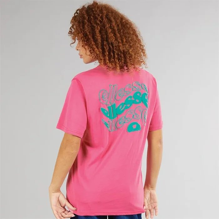 Buy Ellesse Womens Campofelice Graphic T-Shirt Pink