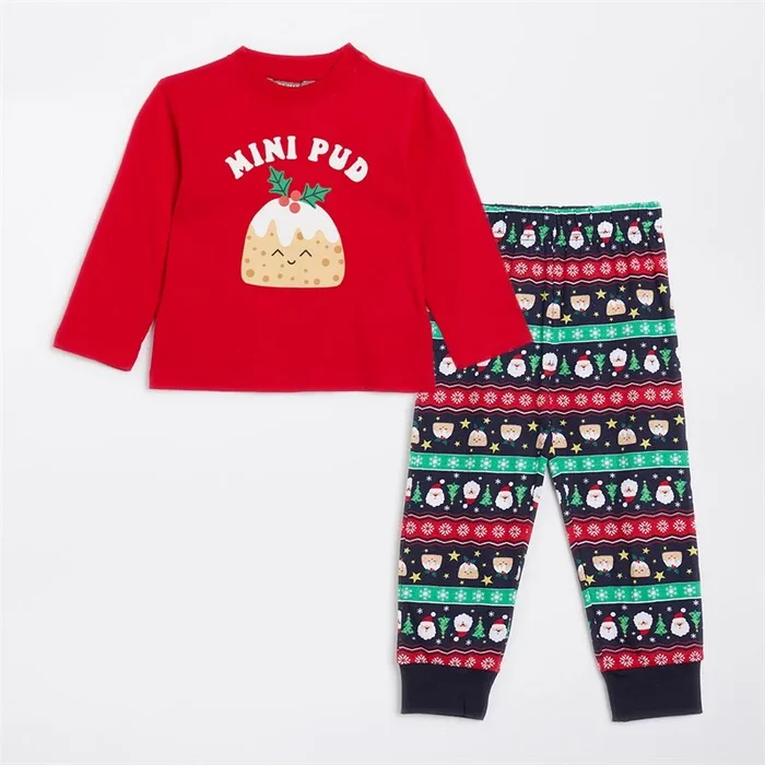 Buy Fluid Kids Christmas Family Pyjama Set Multi
