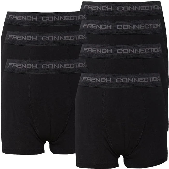 Buy French Connection Boys Seven Pack Boxers Black
