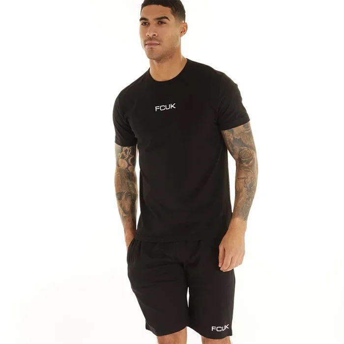 Buy French Connection Mens FCUK Chest Build Co-Ord Black/White