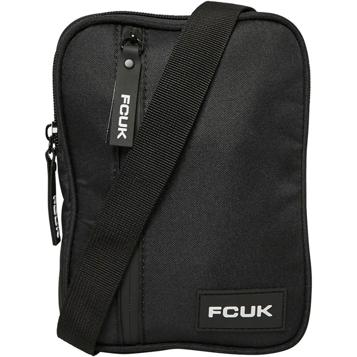 Buy French Connection Mens FCUK Flight Bag Black/White