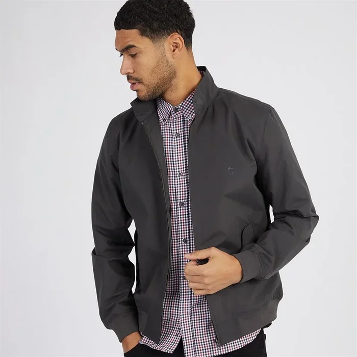 Buy French Connection Mens Harrington Jacket Charcoal/Marine