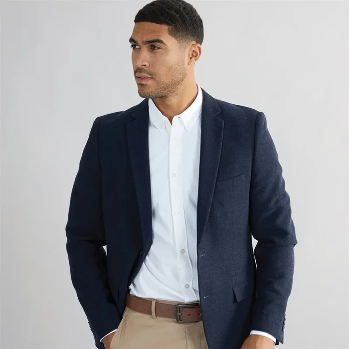 Buy French Connection Mens Herringbone Blazer Marine