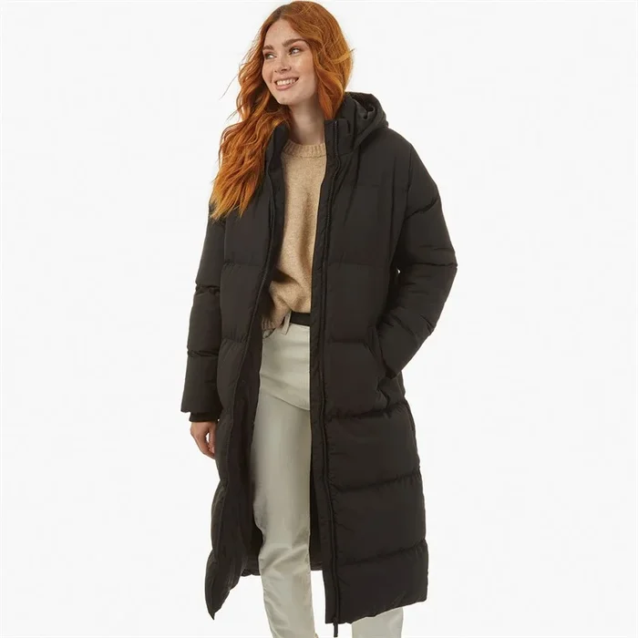Buy French Connection Womens Row L 2 Long Puffer Coat Black