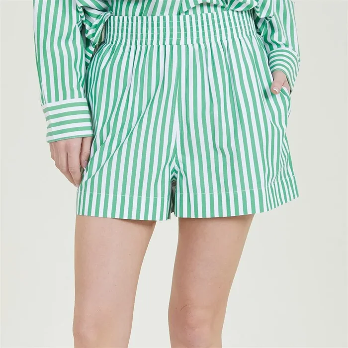 Buy French Connection Womens Stripe Shirting Shorts Jellybean/White