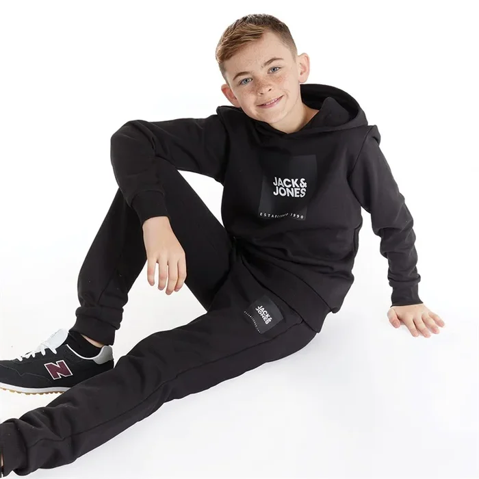 Buy JACK & JONES Boys Lock Tracksuit Black