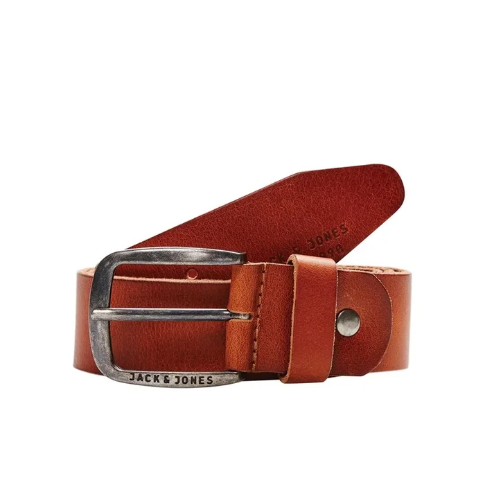 Buy JACK & JONES Mens Jacpaul Leather Belt Mocha Bisque