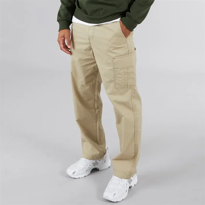 Buy JJ REBEL Mens Carlos Loose Rebel Cargo Trousers Crockery