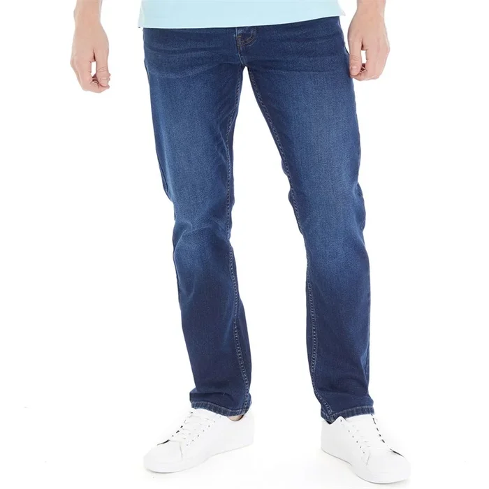 Buy Kangaroo Poo Mens Stretch Straight Fit Jeans Dark Wash