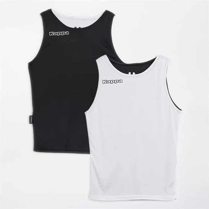 Buy Kappa Boys Alble Reversible Sleeveless Training Top Black/White