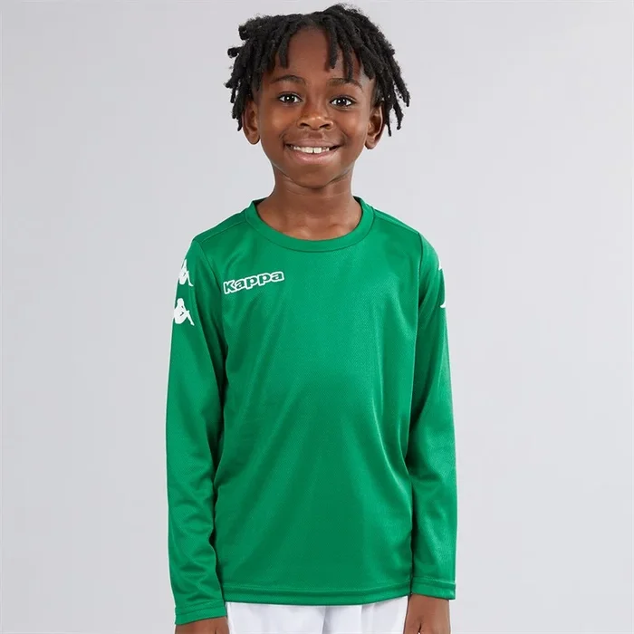 Buy Kappa Boys Bolos Long Sleeve Training Top Green