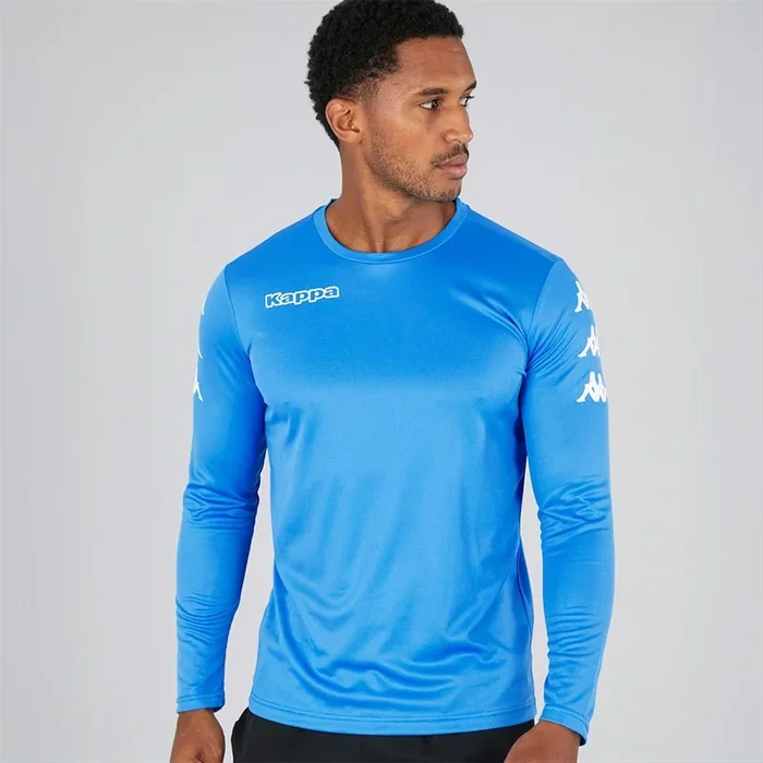 Buy Kappa Mens Bolos Long Sleeve Training Top Light Blue