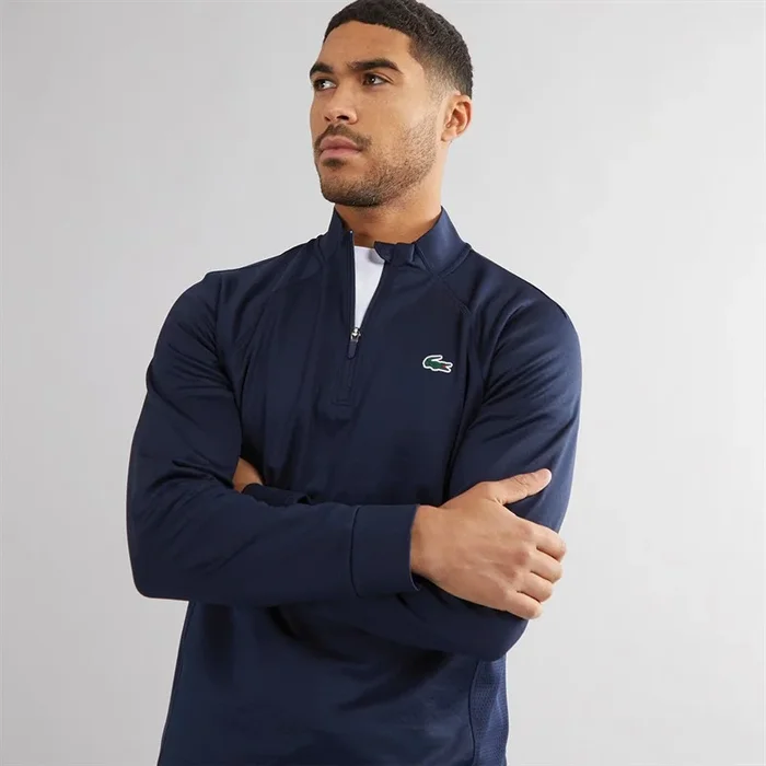 Buy Lacoste Mens Sweatshirt Navy Blue/Navy Blue