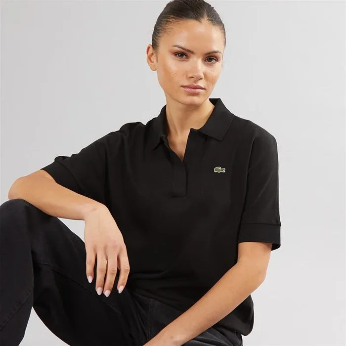 Buy Lacoste Womens Polo Black